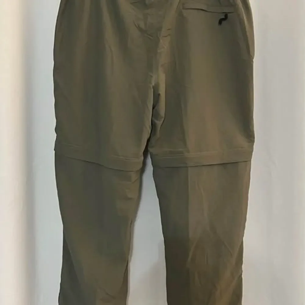 World Wide Sportsman Pants Men XL/30 Convertible Shorts Olive Fishing Zip Off